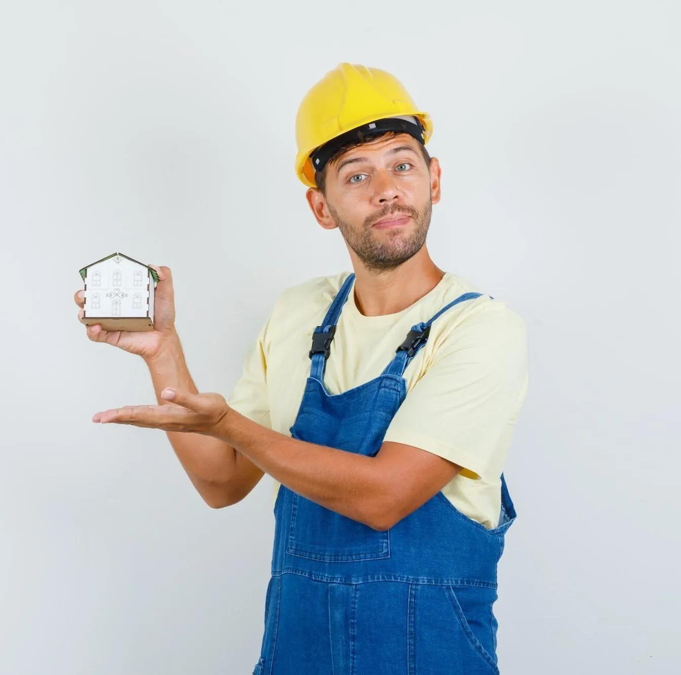 Technician working on home system